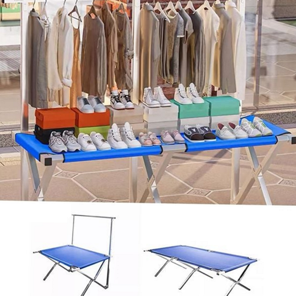 이동식 노점 가판대 걸이형 접이식 가판대 조립식 진열대 테이블 시장 - 메인 이미지