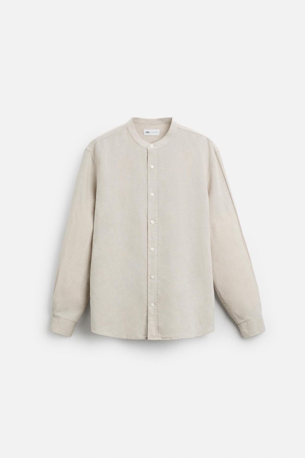 자라 코튼 린넨 셔츠 1063/306 LIGHT BEIGE - 메인 이미지