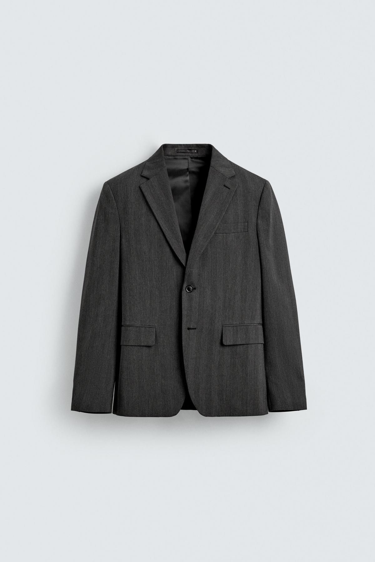 자라 헤링본 클래식 테일러드 블레이저 5746/462 ANTHRACITE GREY - 메인 이미지