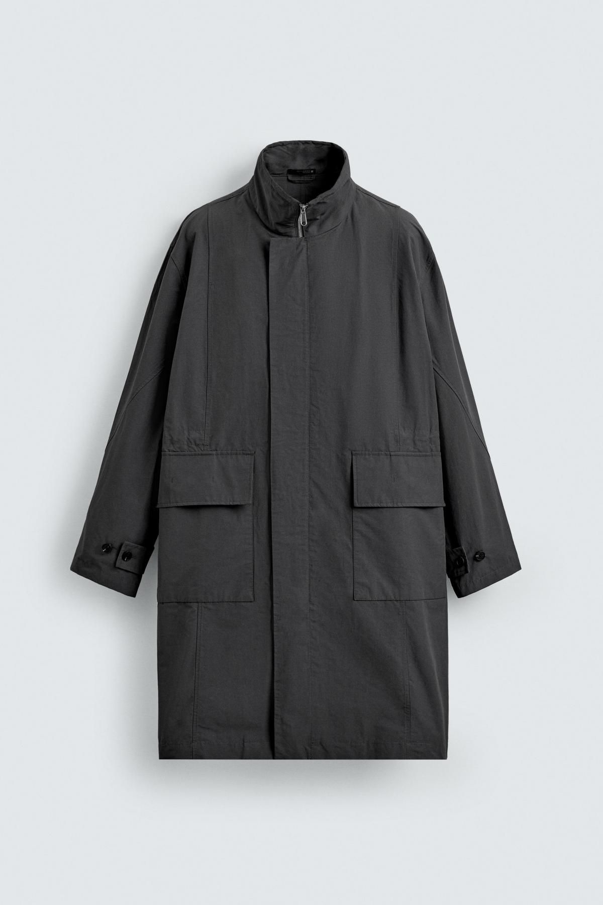 자라 테크니컬 라이트웨이트 오버사이즈 파카 8281/145 ANTHRACITE GREY - 메인 이미지
