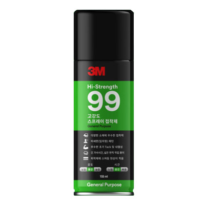 3M 스프레이접착제 99 고강도 강력 고정 접착제 시트지 벽지 접착(455ml) - 상품 이미지