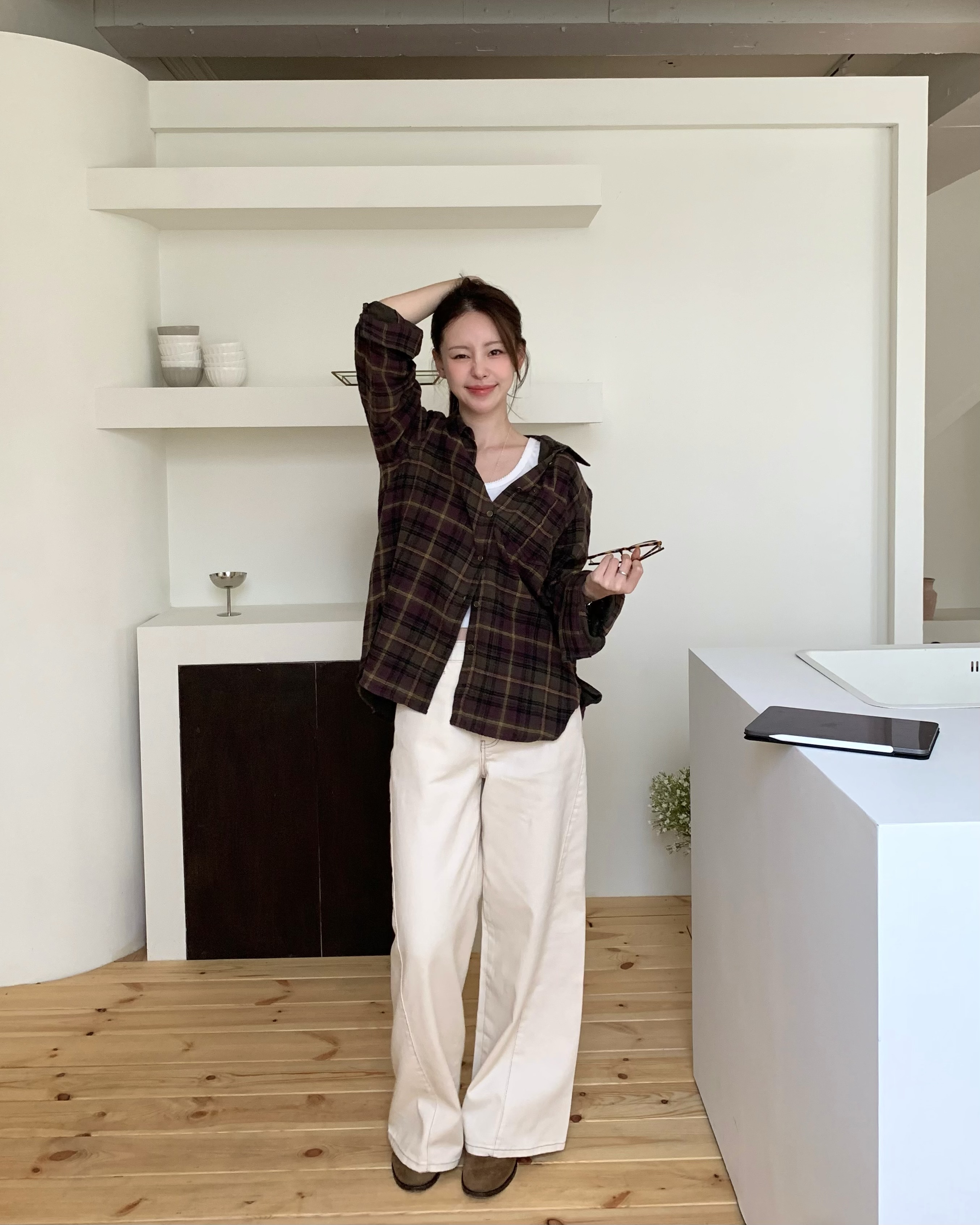 25FW 컨투어링 와이드 데님 - 메인 이미지