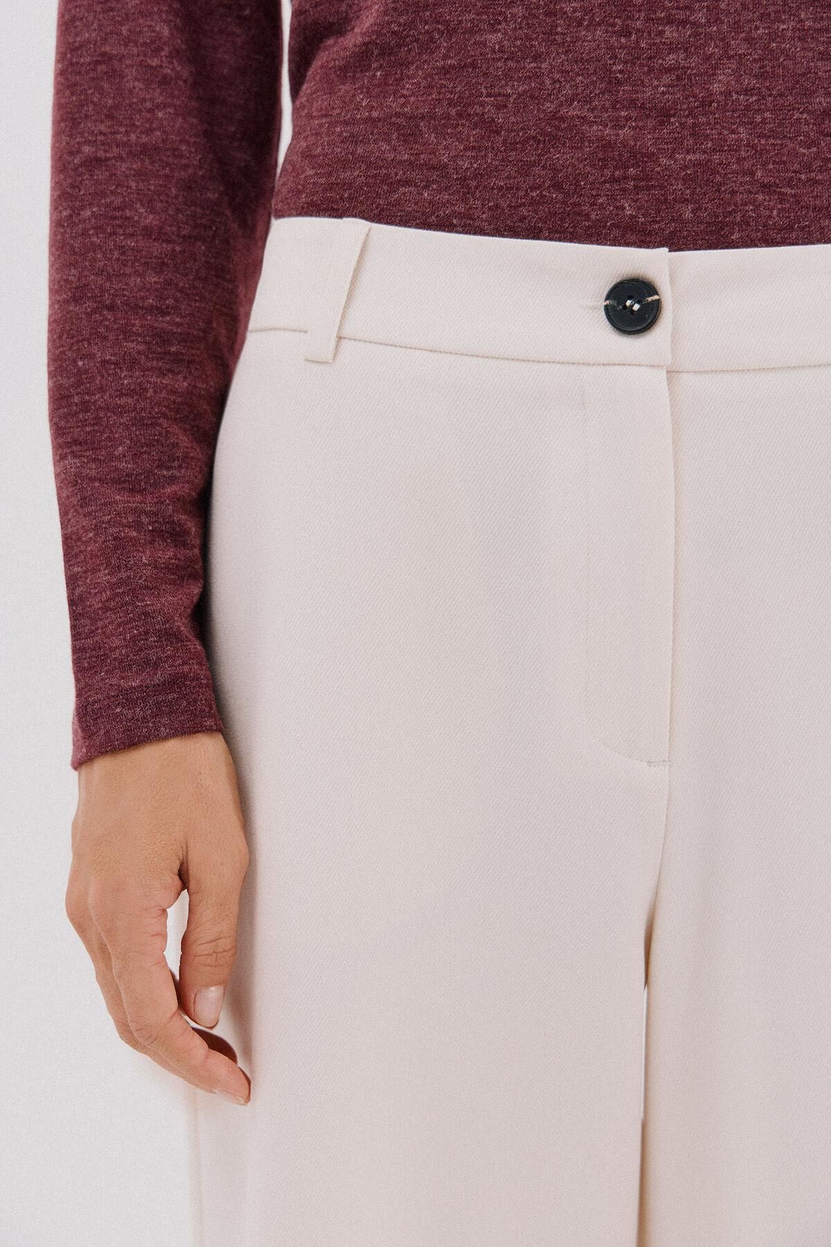 꼬르떼피엘 화이트 와이드핏 팬츠 여성 8292558 BLANCO - 상세 이미지 3