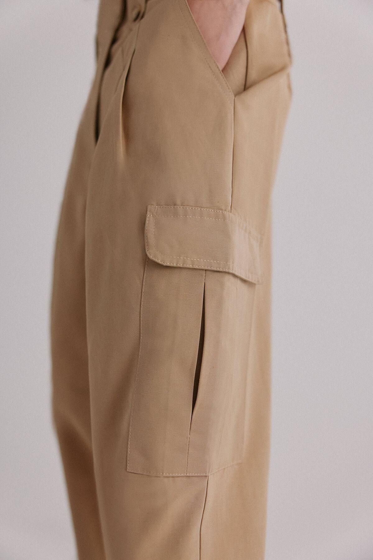 호스 인트로피아 테크니컬 카고 와이드 팬츠 6542818 MARFIL - 상세 이미지 3