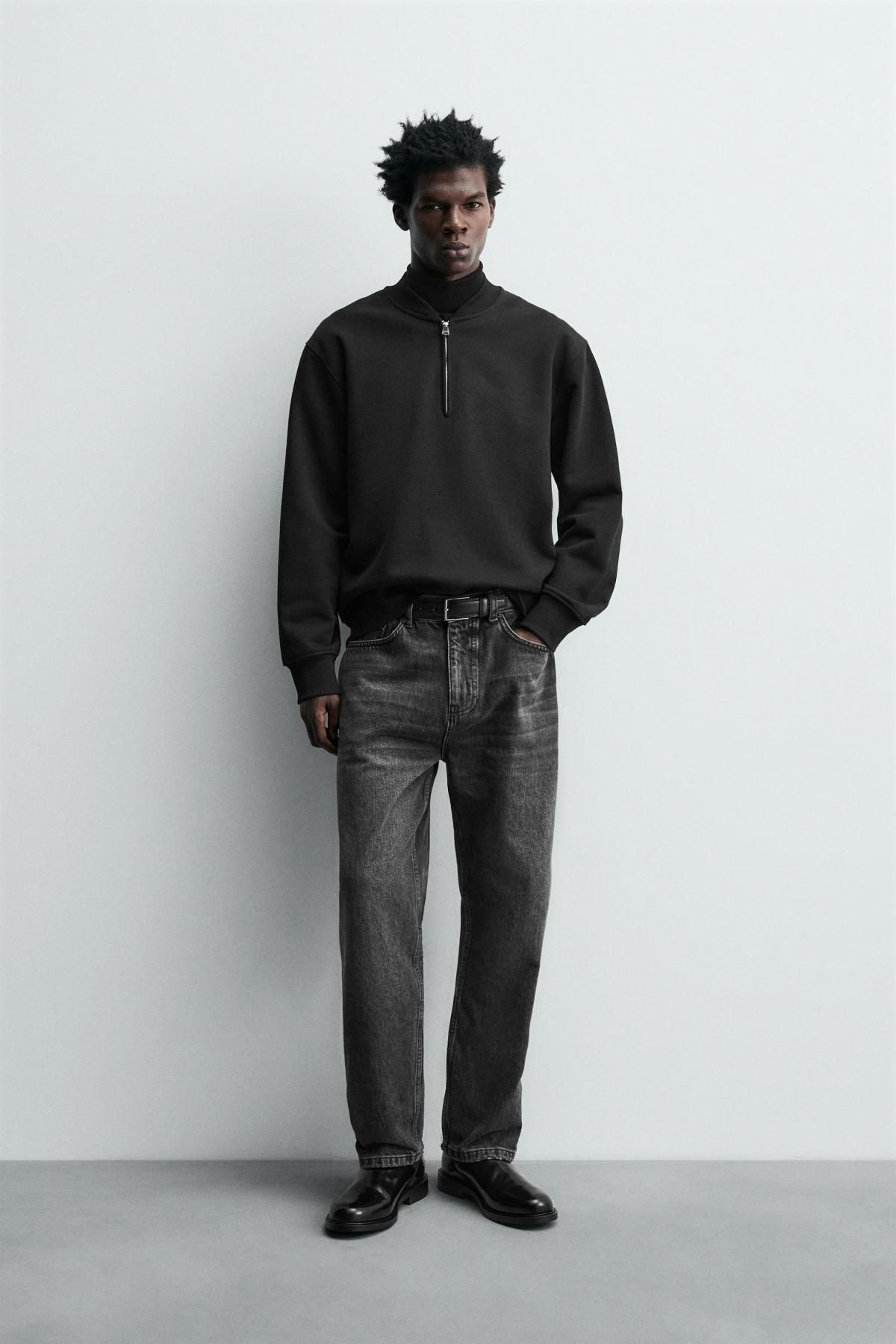 자라 스트레이트핏 블랙 데님 진 3991/309 BLACK - 상세 이미지 2