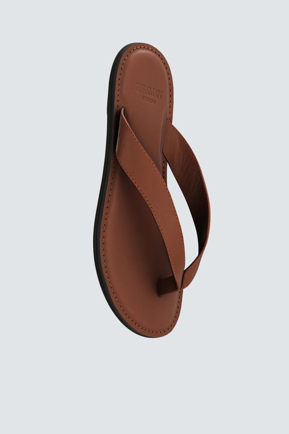 자라 프리미엄 레더 스트랩 샌들 2768/620 BROWN - 상세 이미지 4