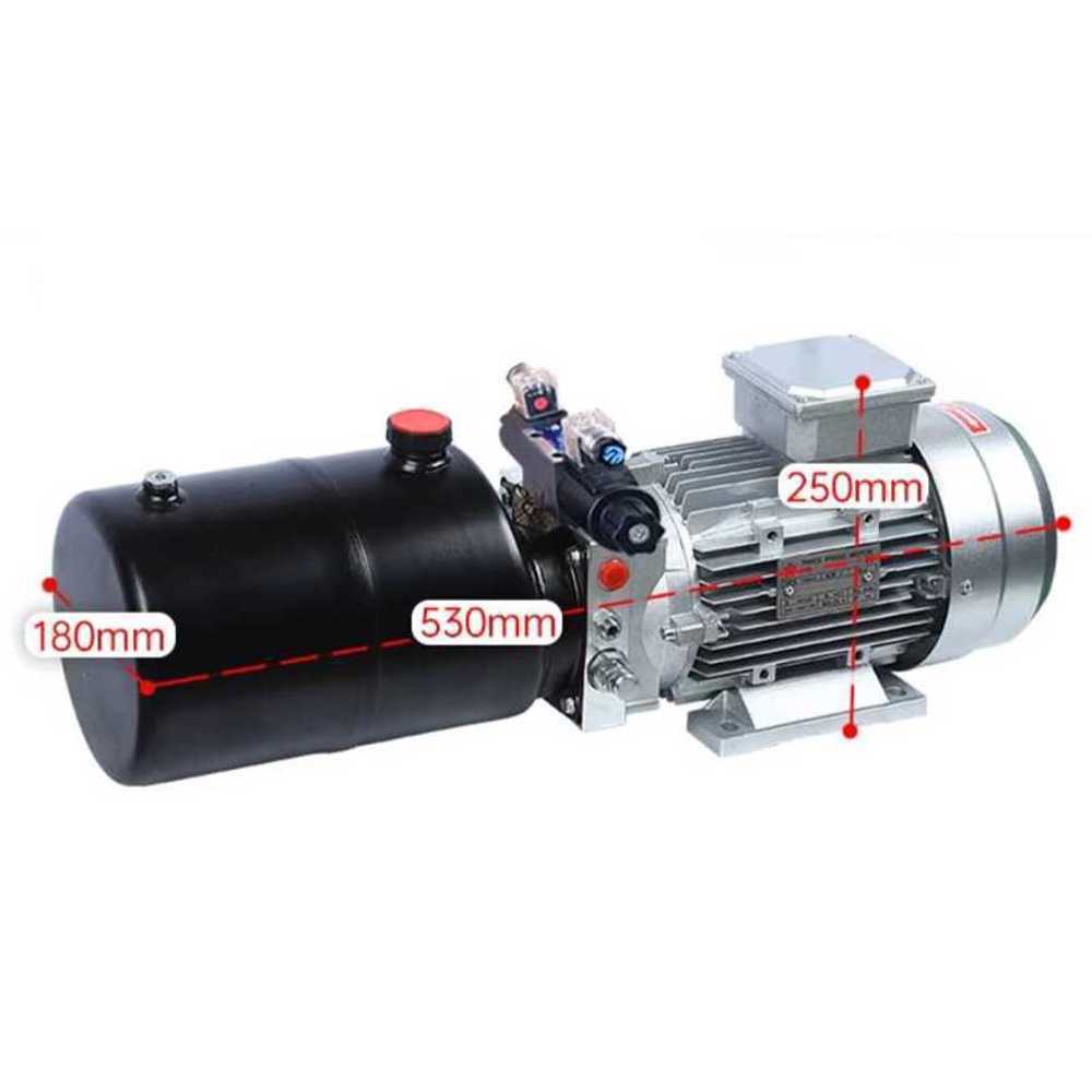 산업용 전기식 유압파워팩 고압 유닛 유압 구동 장치 380V 0.75KW + 전자 4L - 상세 이미지 3