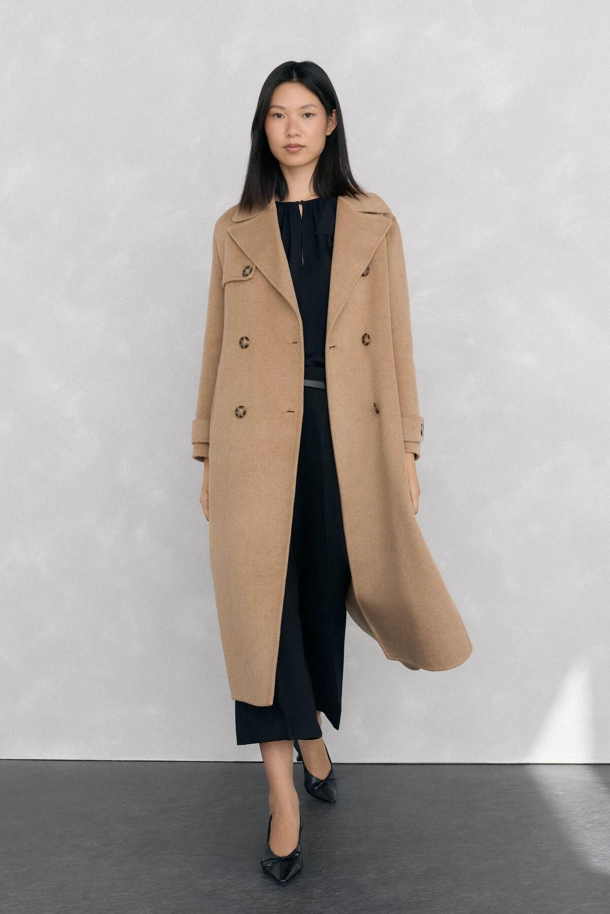 페드로 델 이에로 클래식 더블페이스 롱 트렌치코트 7522237 BEIGE - 상세 이미지 2