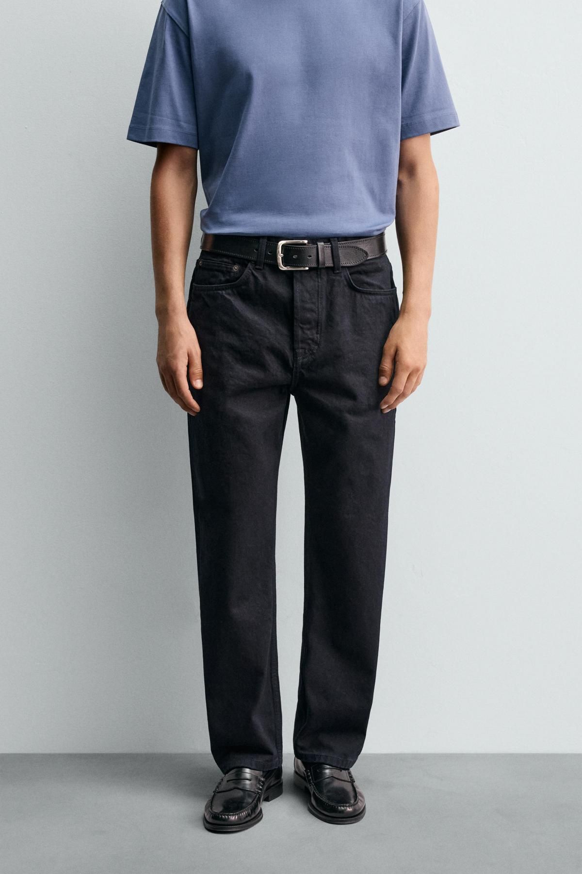 자라 블랙 스트레이트핏 데님 청바지 3991/325 BLUE/BLACK - 상세 이미지 3