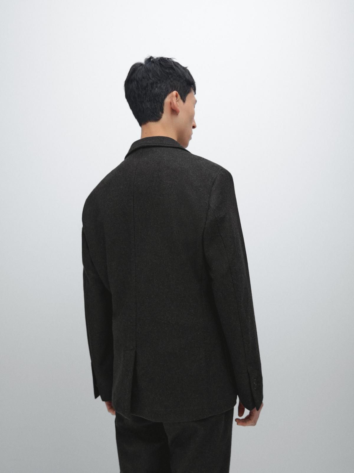 마시모두띠 클래식 울블렌드 테일러드 블레이저 2808/367 CHARCOAL - 상세 이미지 3