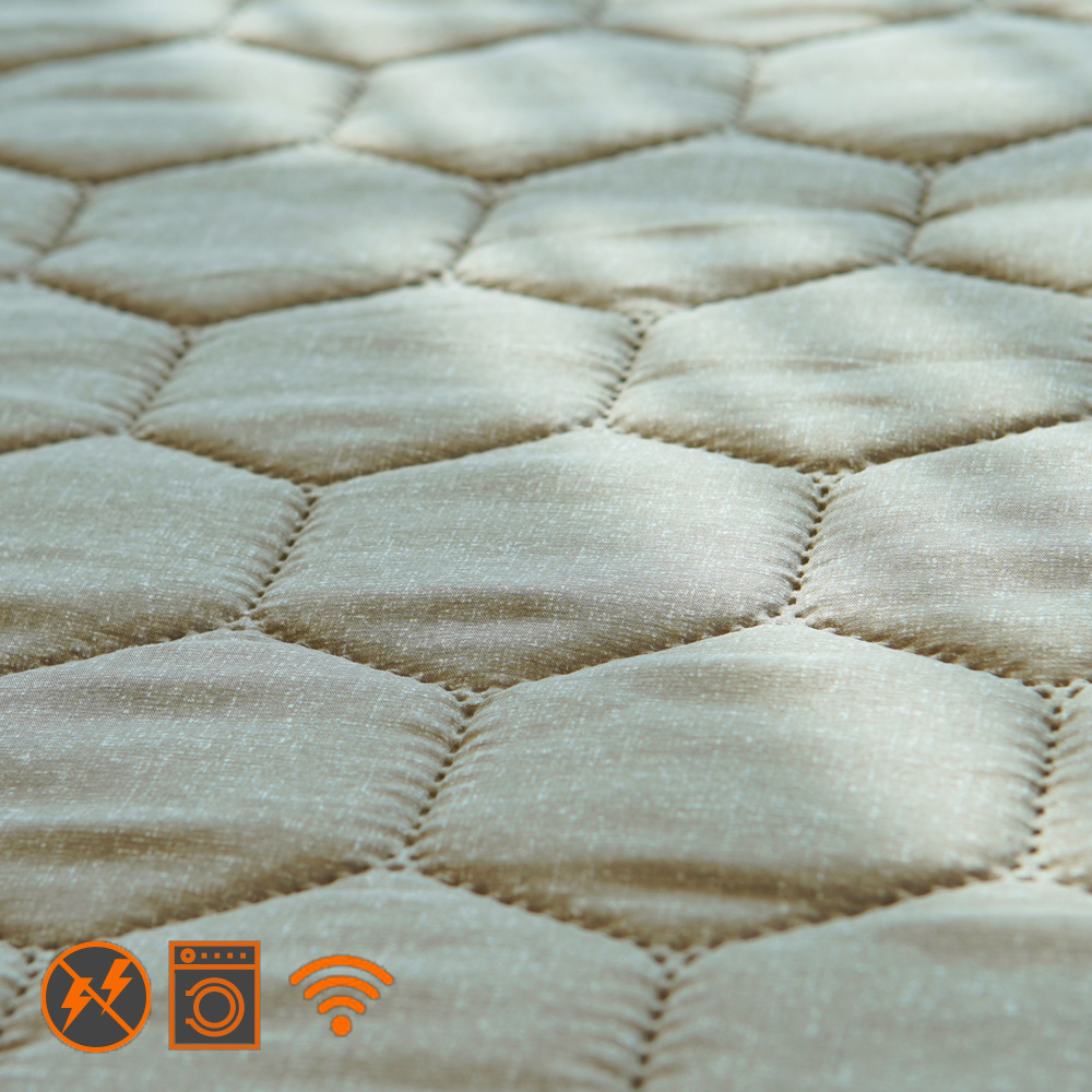 곰표한일 IOT 전자파안심 EMF 라돈안심 카본 탄소매트 스마트 베이지 퀸더블(원난방)