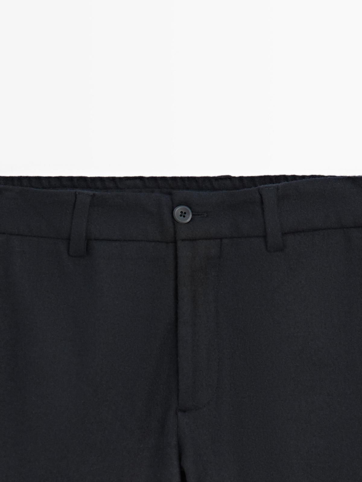 마시모두띠 테크니컬 울블렌드 수트 슬랙스 팬츠 2870/367 NAVY BLUE - 상세 이미지 5