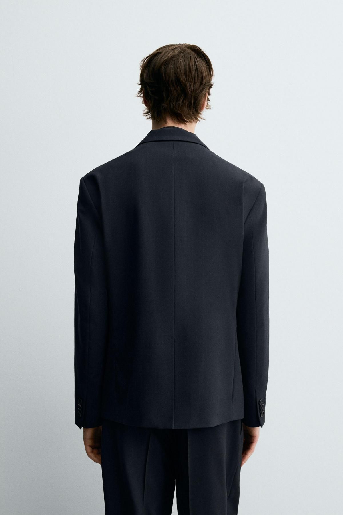 자라 클래식 스트라이프 더블브레스트 테일러드 블레이저 5894/908 DARK NAVY - 상세 이미지 4