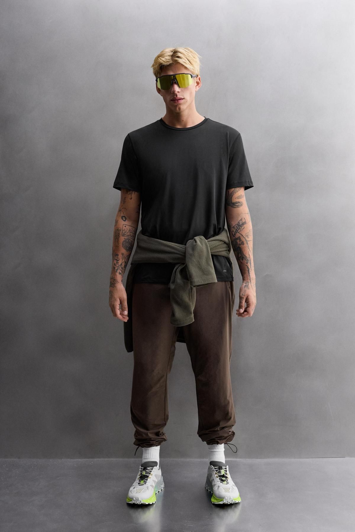 자라 테크니컬 스트레치 조거 팬츠 6096/300 BROWN - 상세 이미지 2