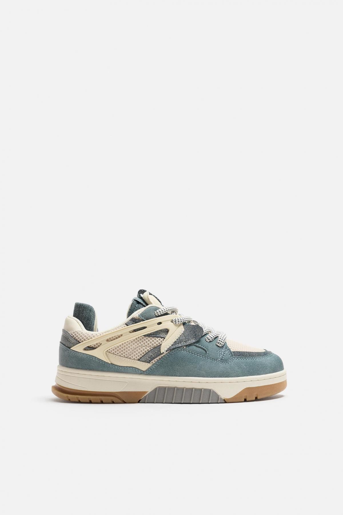 자라 멀티컬러 테크니컬 메쉬 청키 스니커즈 2251/620 BLUE - 상품 이미지