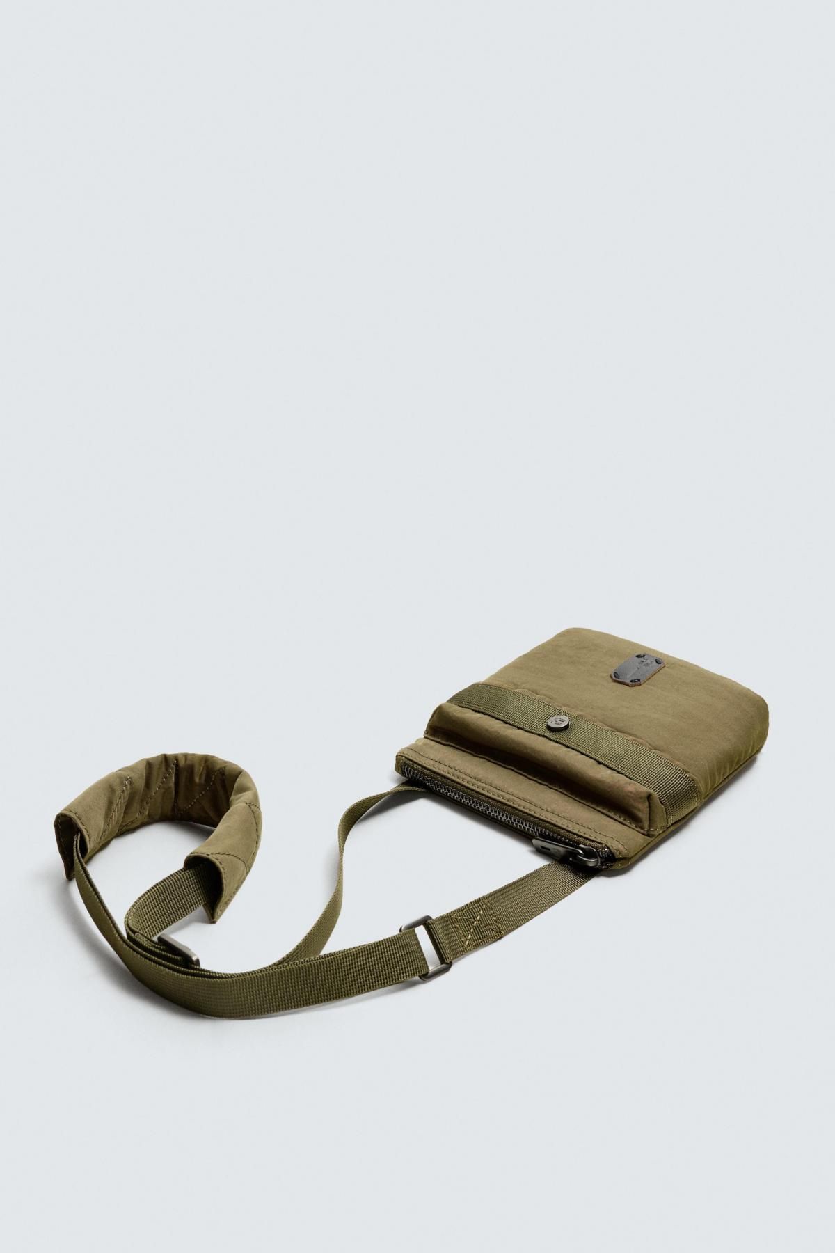 자라 나일론 미니 크로스백 X SRA 3636/620 KHAKI GREEN - 상세 이미지 4