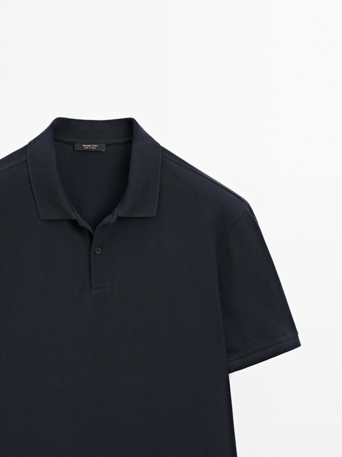 마시모두띠 피케 코튼 반팔 폴로셔츠 0744/244 NAVY BLUE - 상세 이미지 4