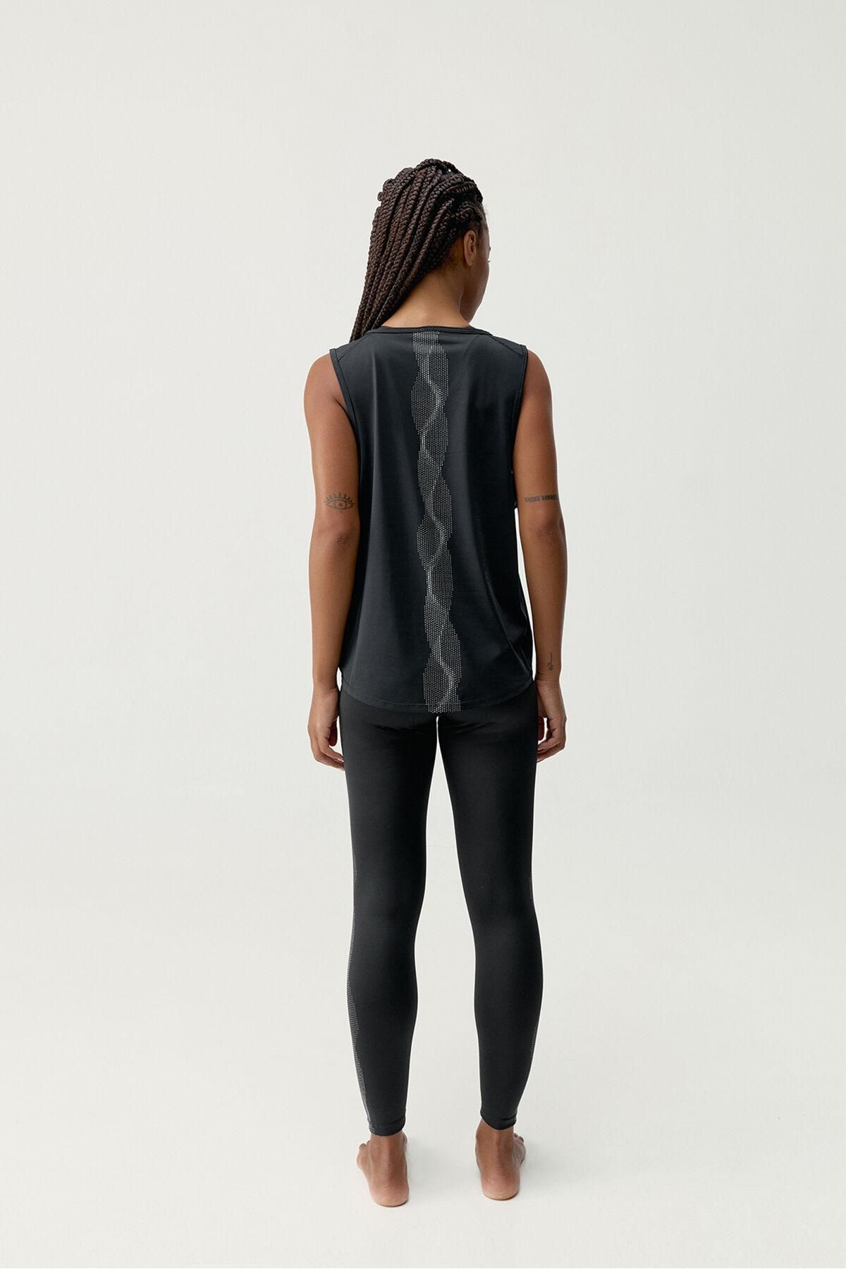 본리빙요가 테크니컬 민소매 티셔츠 블랙 8182784 NEGRO - 상세 이미지 5