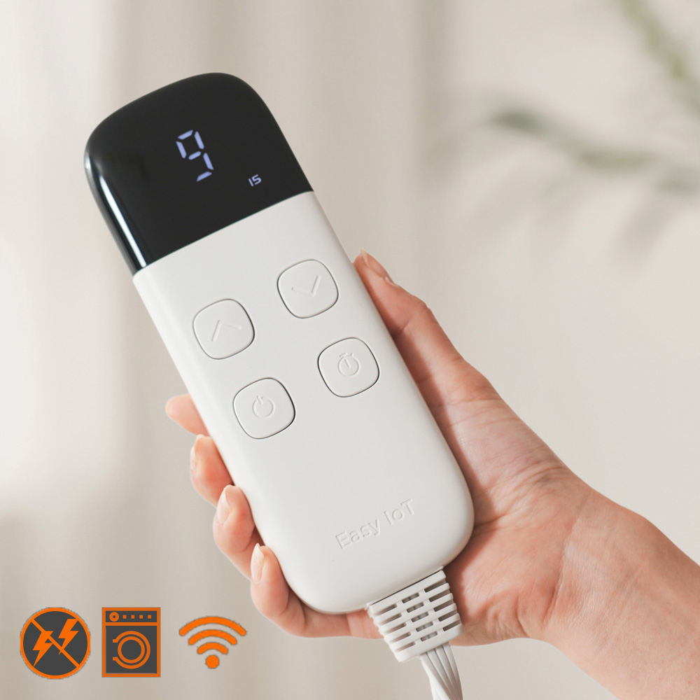 곰표한일 IOT 전자파안심 EMF 라돈안심 카본 탄소매트 스마트 그레이 퀸더블(분리난방)