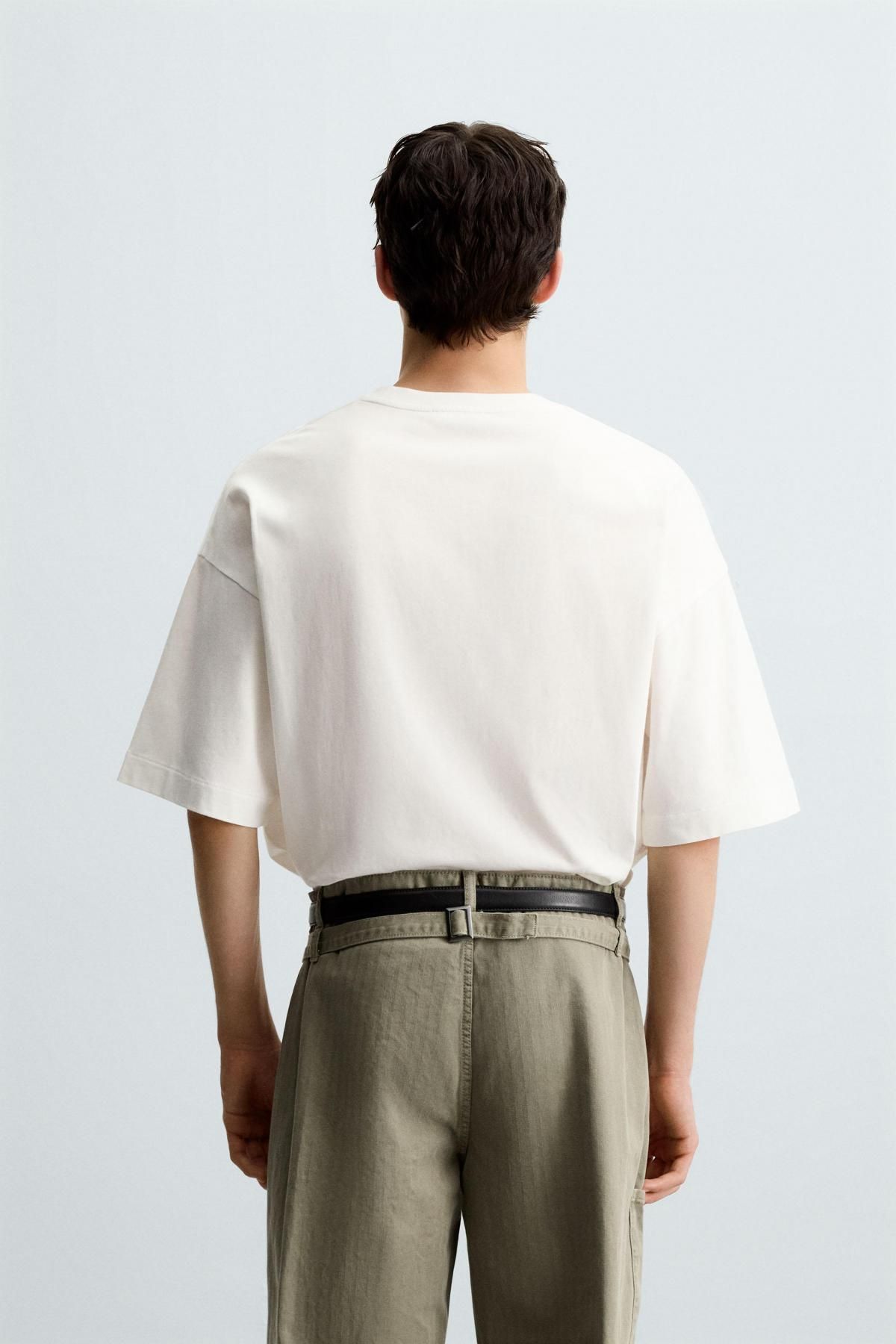 자라 트렌디 레터링 프린트 반팔 티셔츠 6224/317 WHITE - 상세 이미지 4