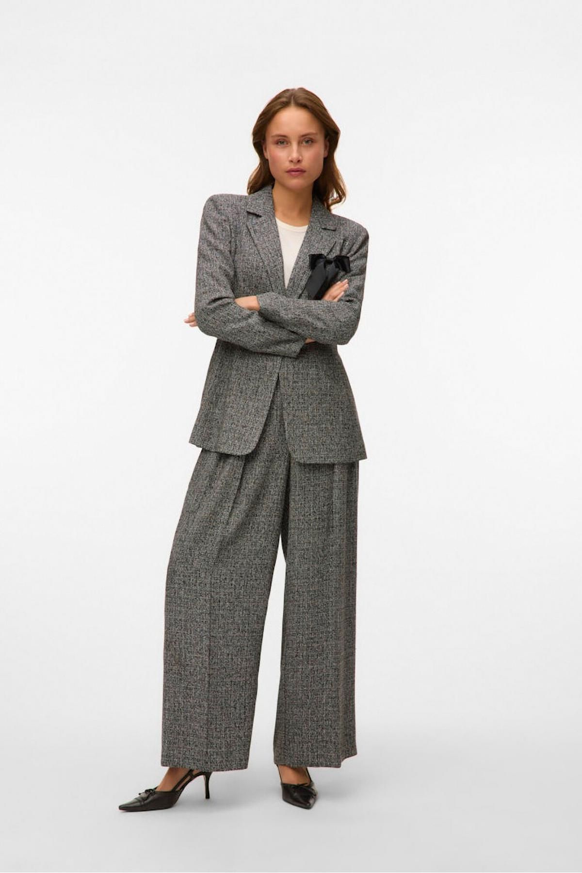 베로모다 테크니컬 와이드핏 핀턱 슬랙스 팬츠 3722163 GRIS - 상세 이미지 2