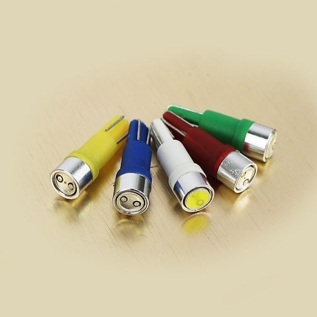 자동차 LED 계기판전구 T5 T6.5공용 12V 24V DIY소켓 레드 1개 - 상품 이미지