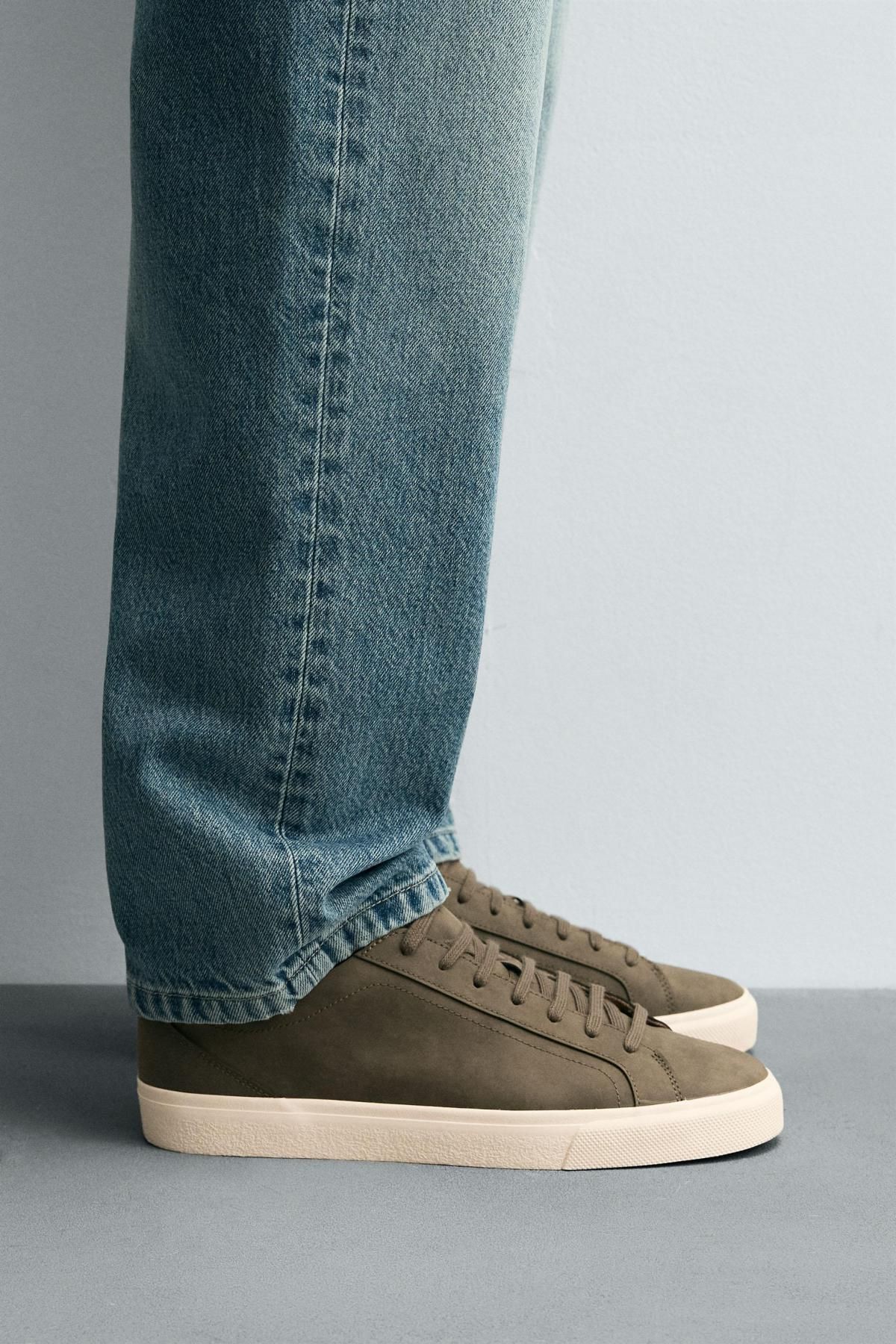 자라 미니멀 베이직 로우탑 스니커즈 2203/620 KHAKI GREEN - 상세 이미지 2