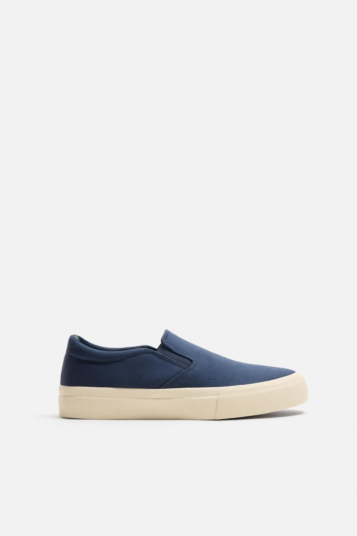 자라 베이직 슬립온 캔버스 스니커즈 2246/620 DARK BLUE - 메인 이미지