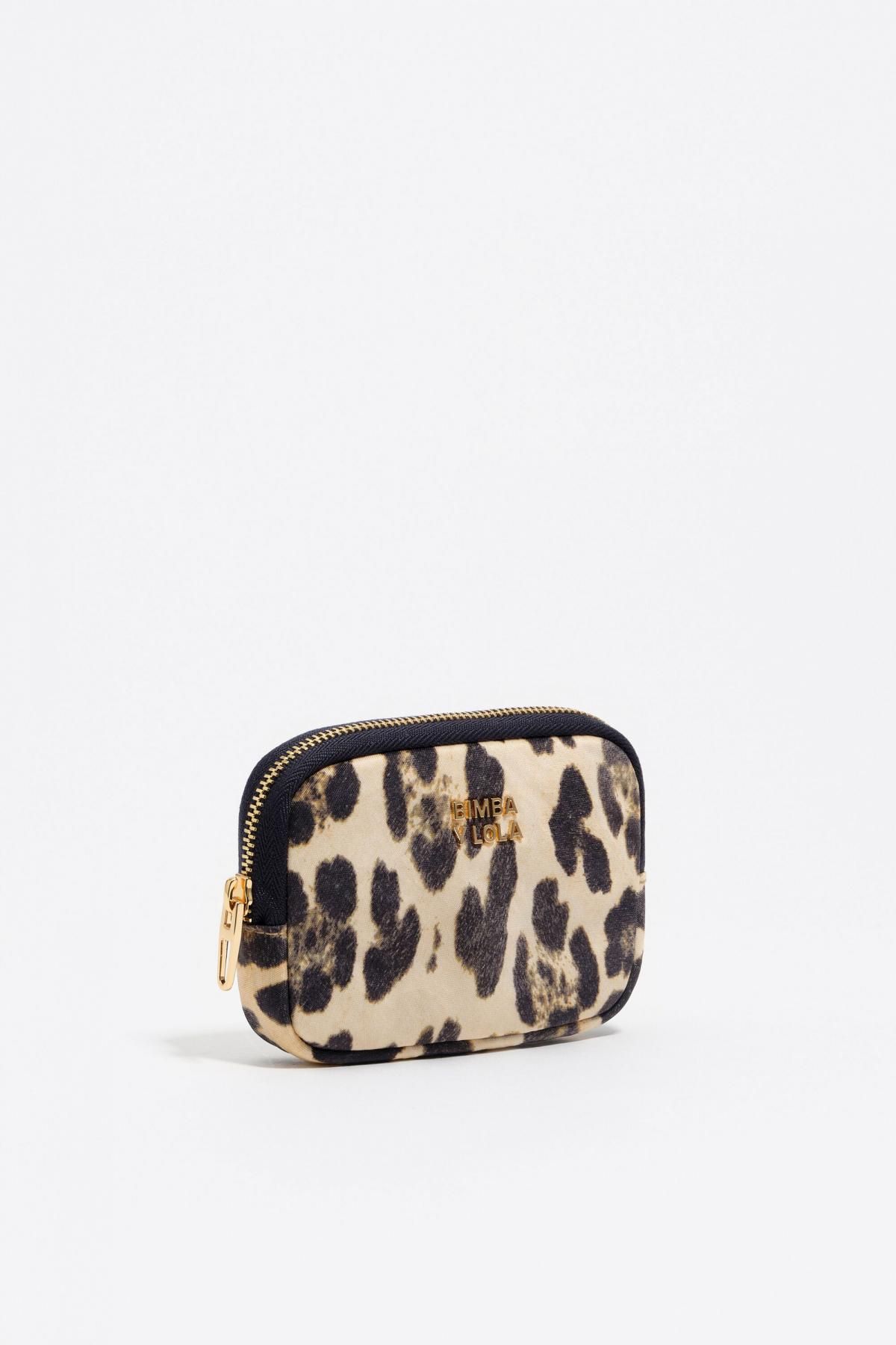 빔바이롤라 레오파드 베이지 나일론 코인 지갑 252BBK140.11351 LEOPARD NATURAL - 상품 이미지