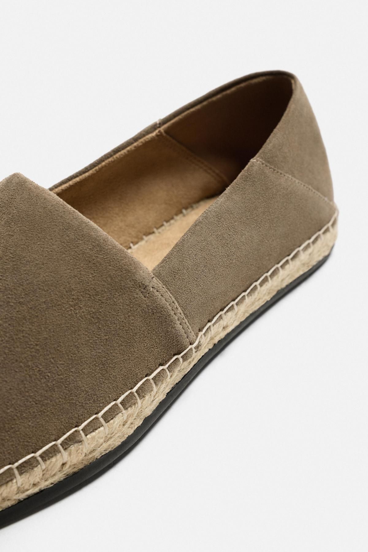 자라 스웨이드 레더 에스파드리유 2762/620 TAUPE GREY - 상세 이미지 4