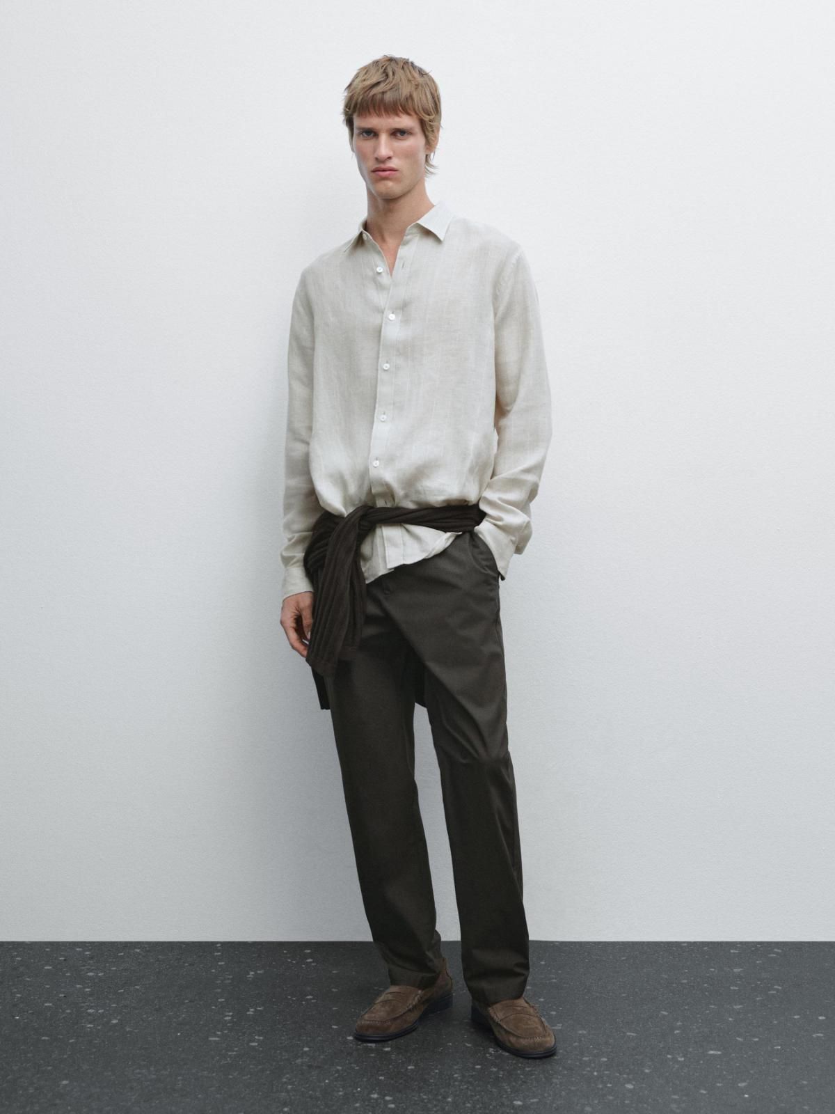 마시모두띠 세미조거핏 슬랙스 팬츠 0018/009 KHAKI - 상세 이미지 2