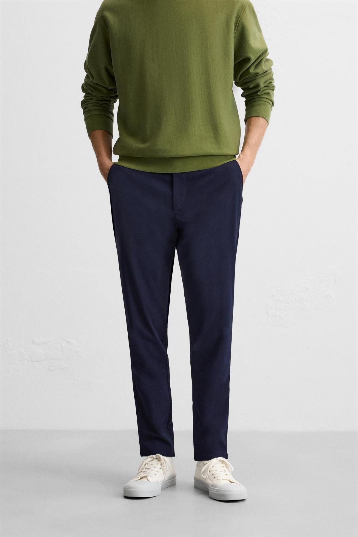 자라 슬림핏 컴포트 팬츠 6861/441 NAVY BLUE - 메인 이미지