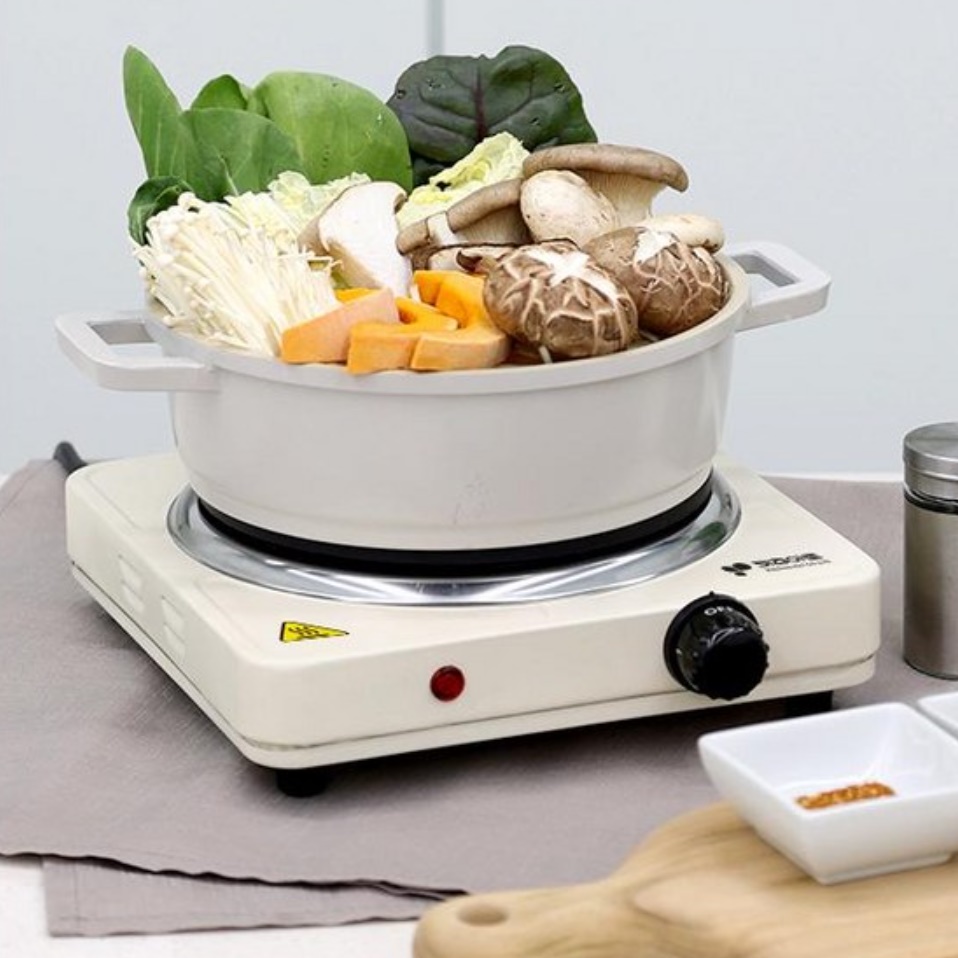 캠핑용 여행용 핫플레이트 캠핑 핫플레이트 1구 전기곤로