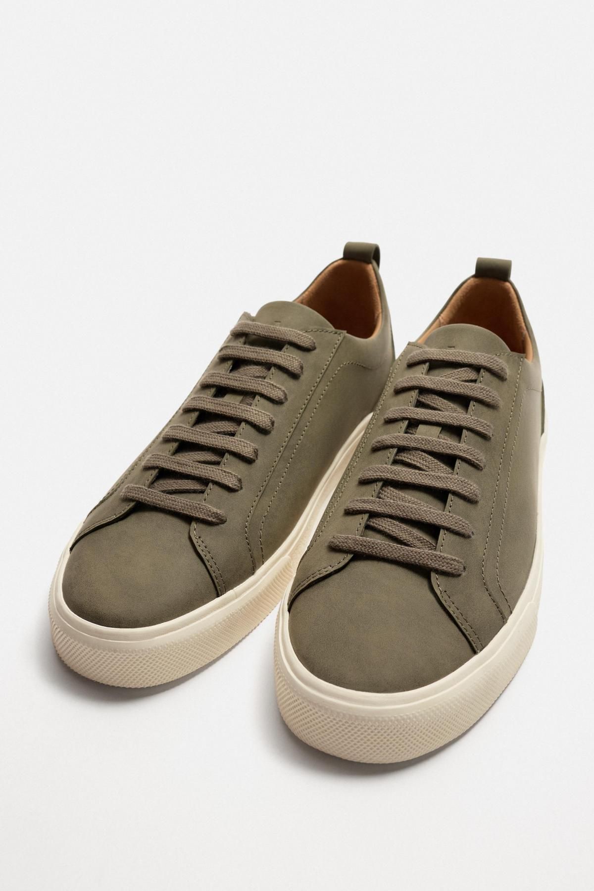 자라 미니멀 베이직 로우탑 스니커즈 2203/620 KHAKI GREEN - 상세 이미지 4