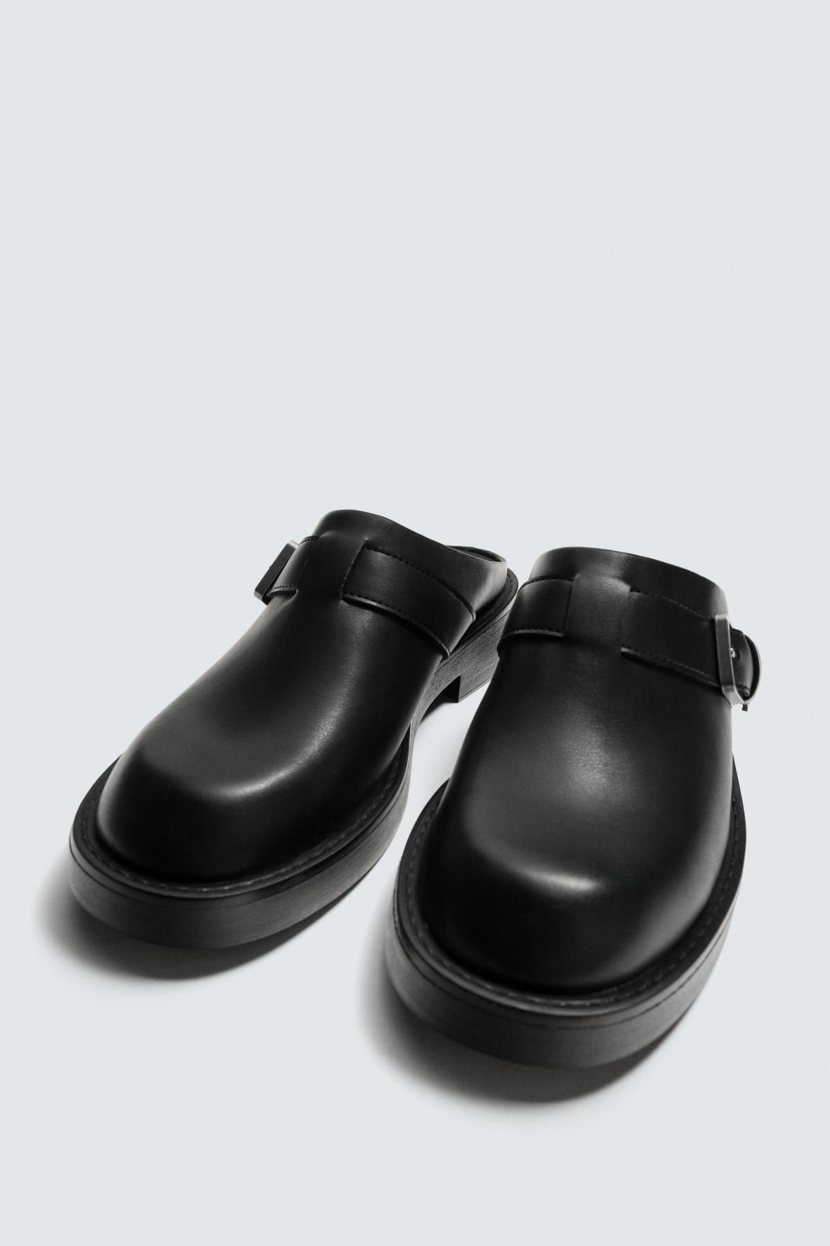 자라 테크니컬 버클 블랙 클로그 슬리퍼 2459/620 BLACK - 상세 이미지 2