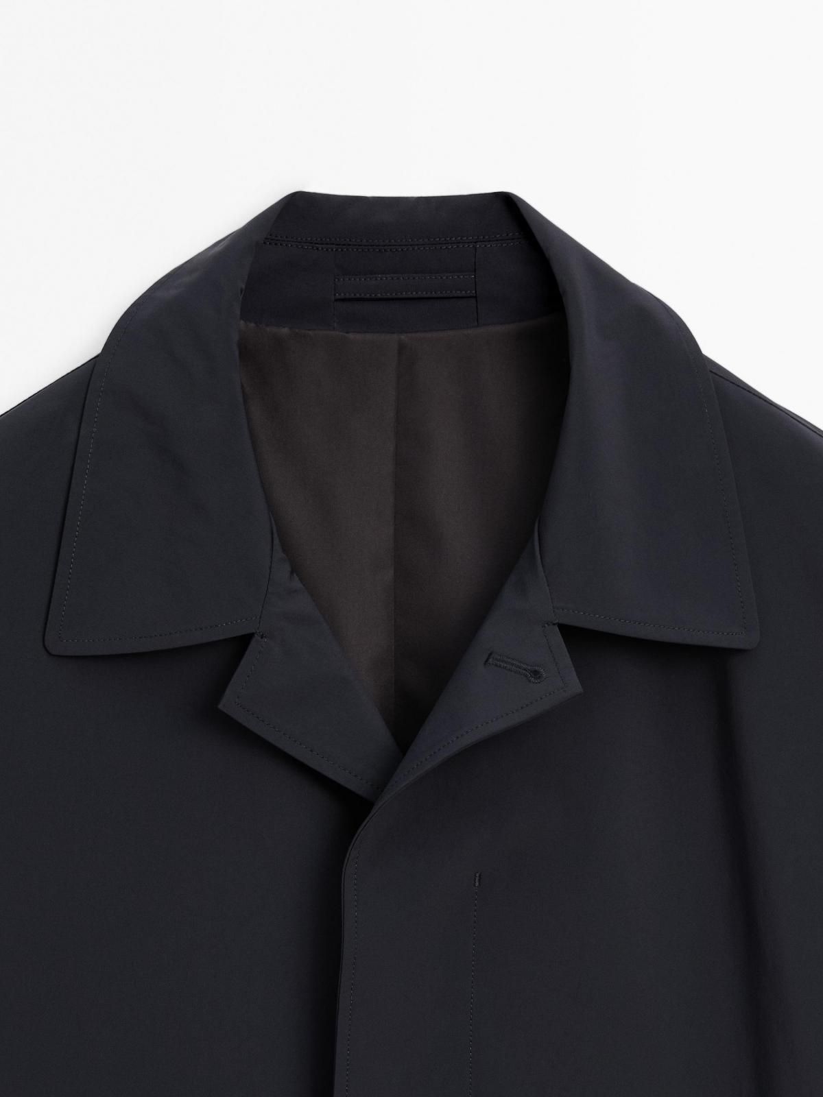 마시모두띠 라이트웨이트 히든버튼 트렌치코트 3539/528 NAVY BLUE - 상세 이미지 3