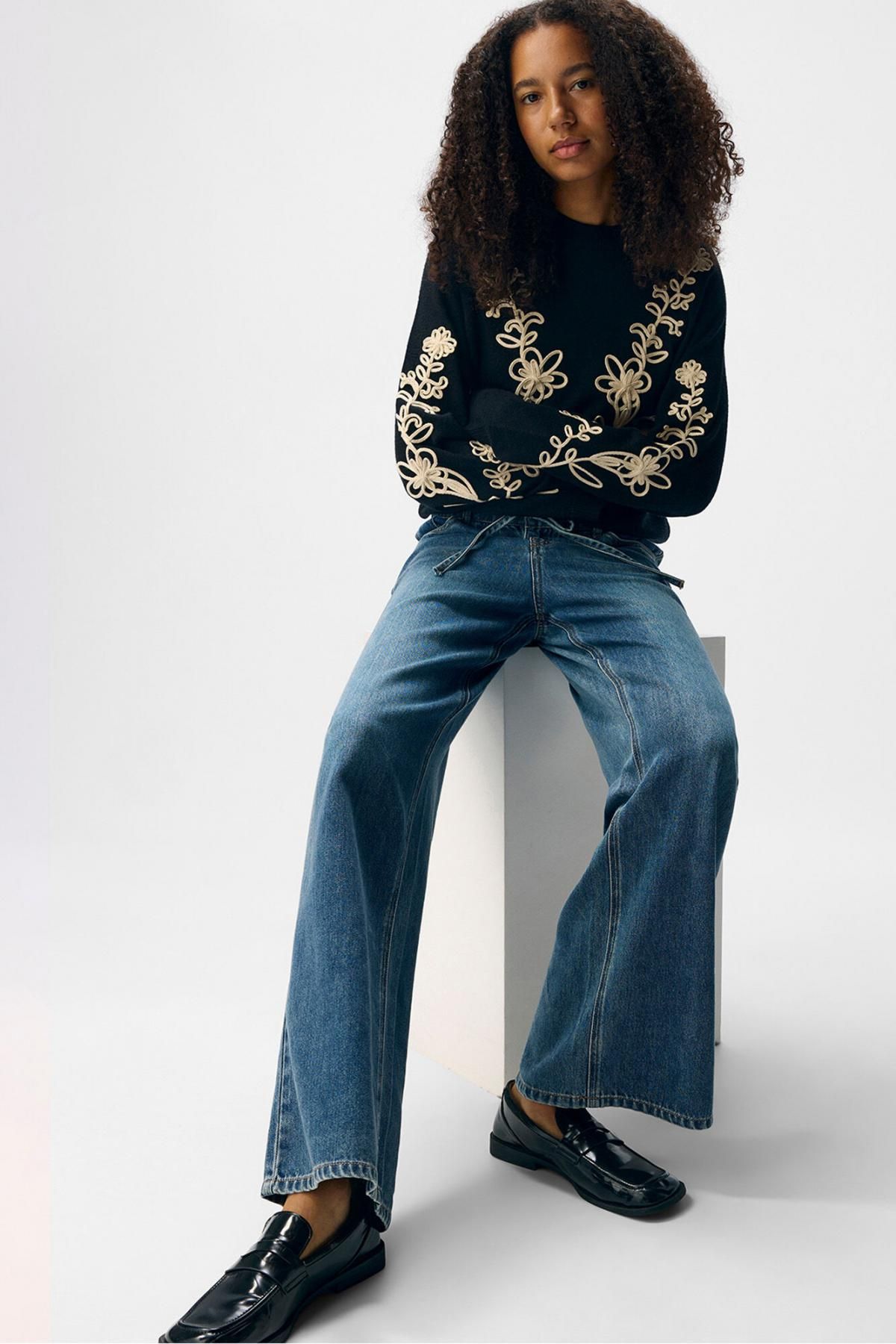 오브젝트 테크니컬 와이드핏 텐셀 데님 팬츠 7180771 AZUL - 상세 이미지 4