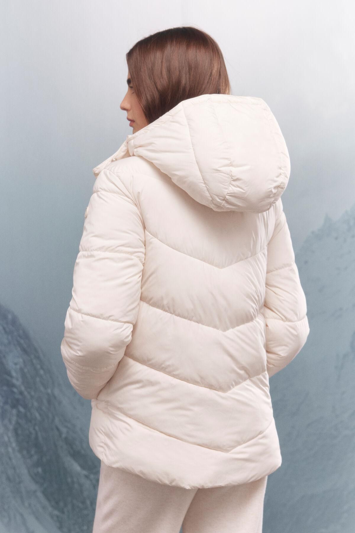 스프링필드 프리미엄 탈착 후드 화이트 숏 패딩 재킷 8272794 BEIGE - 상세 이미지 4