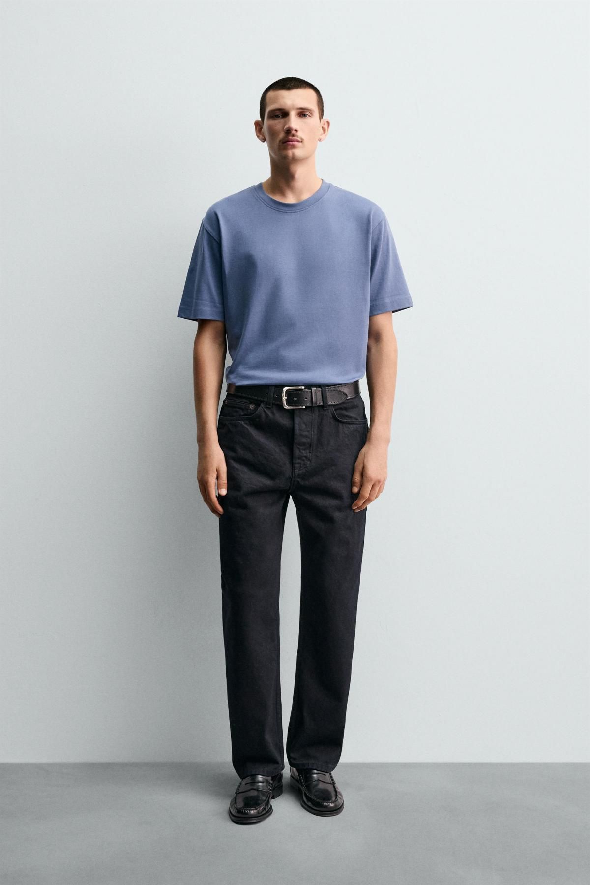 자라 블랙 스트레이트핏 데님 청바지 3991/325 BLUE/BLACK - 상세 이미지 2