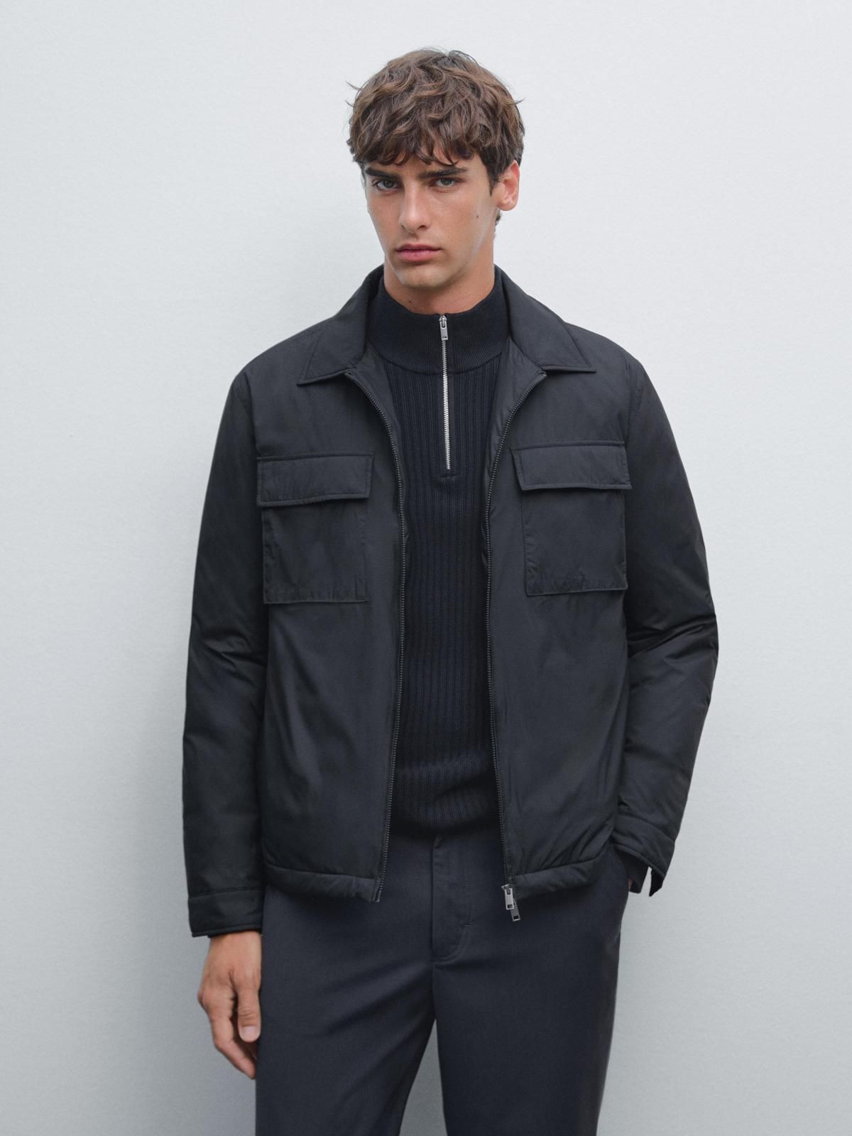 마시모두띠 테크니컬 경량 발수 윈드브레이커 재킷 3105/403 NAVY BLUE - 상세 이미지 3