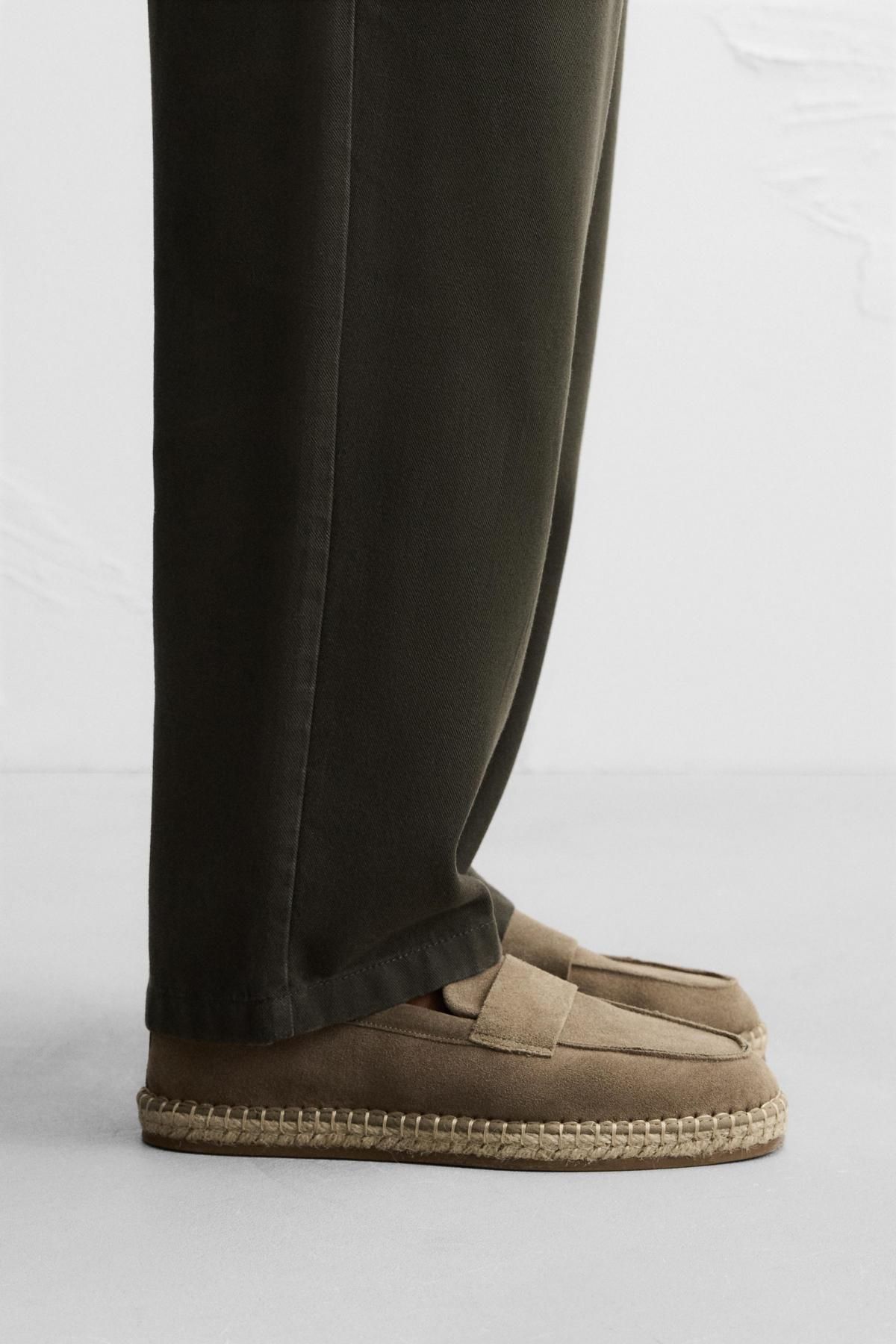 자라 프리미엄 레더 모카신 에스파드리유 페니로퍼 2616/620 TAUPE GREY - 상세 이미지 2