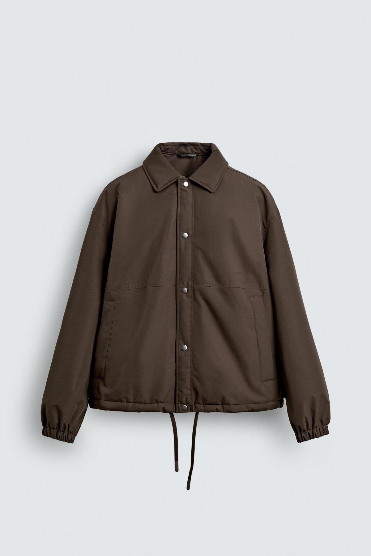 자라 테크니컬 퀼팅 브라운 재킷 3833/401 BROWN - 메인 이미지