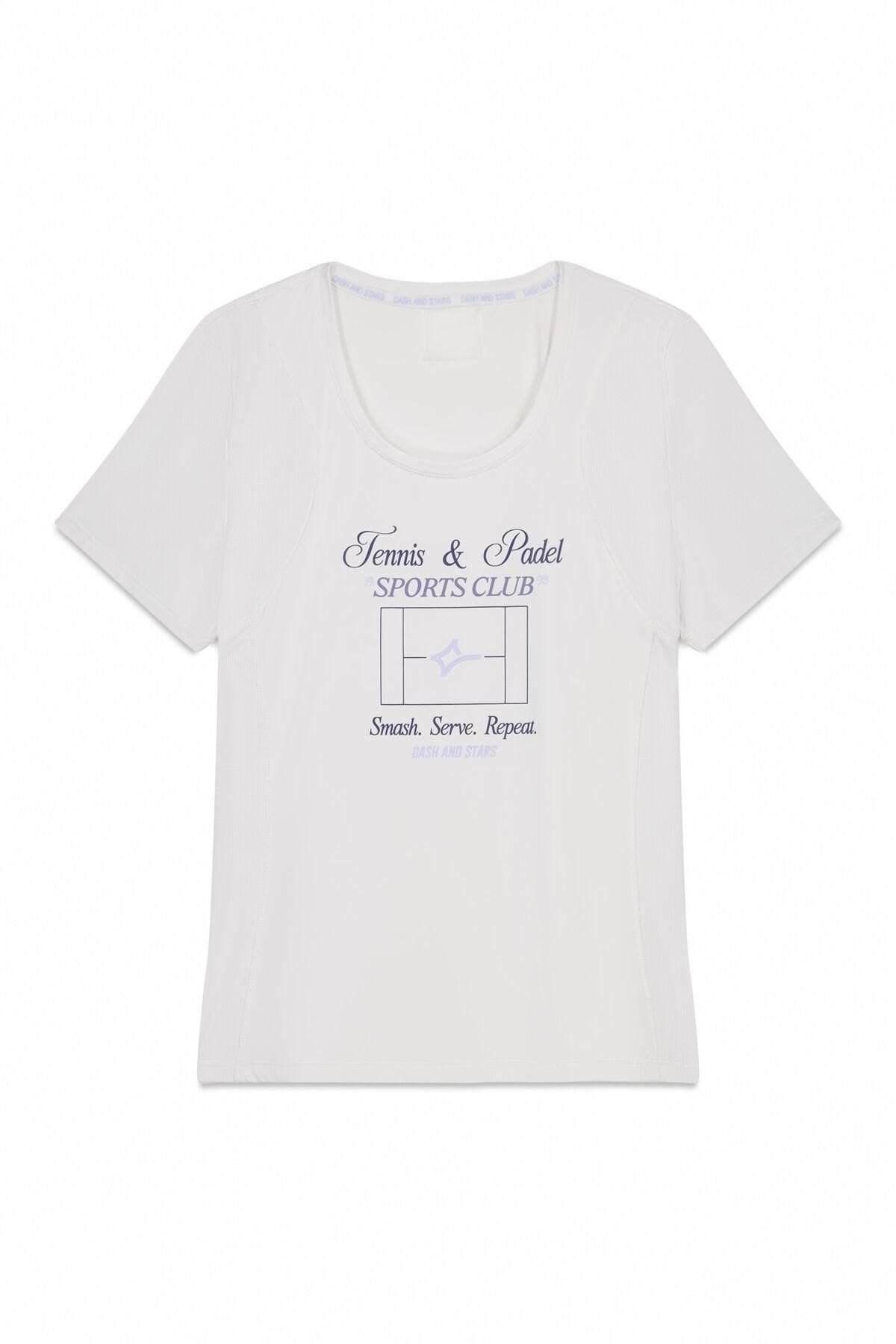 대시 앤 스타즈 테크니컬 기능성 화이트 반팔 티셔츠 9412022 BEIGE - 상품 이미지