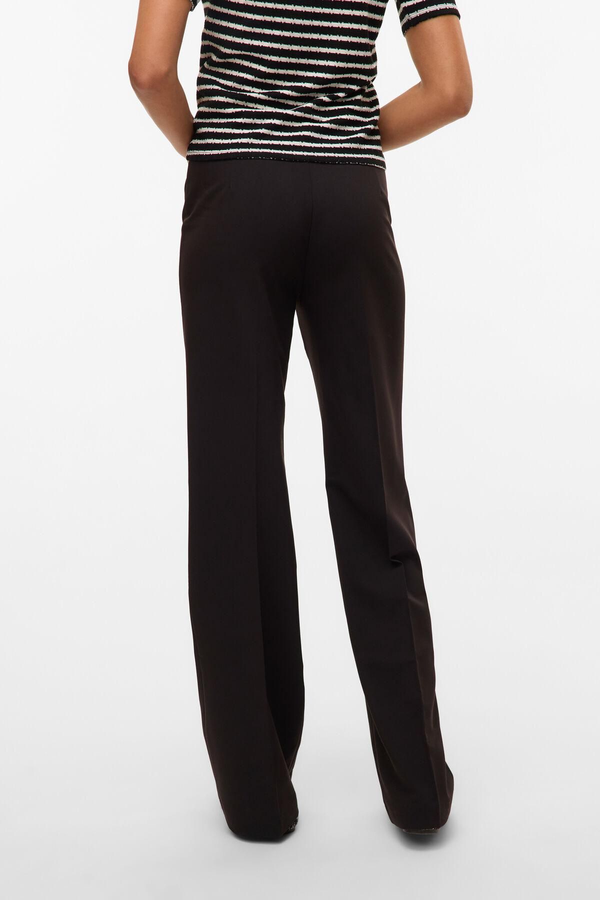 베로모다 하이웨이스트 테일러드 롱 팬츠 6398271 NEGRO - 상세 이미지 5