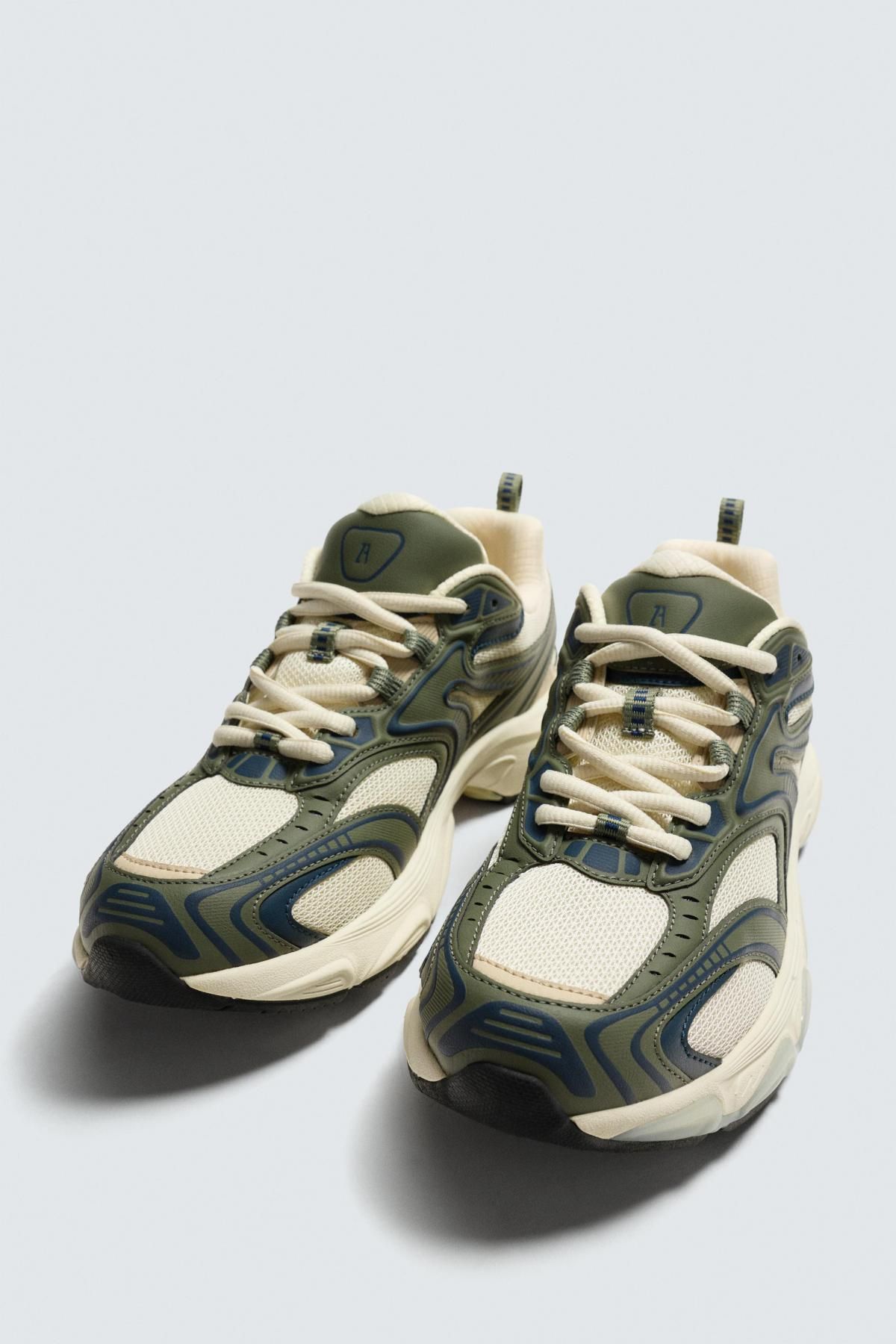 자라 테크니컬 청키 러닝 스니커즈 2343/620 GREEN - 상세 이미지 5
