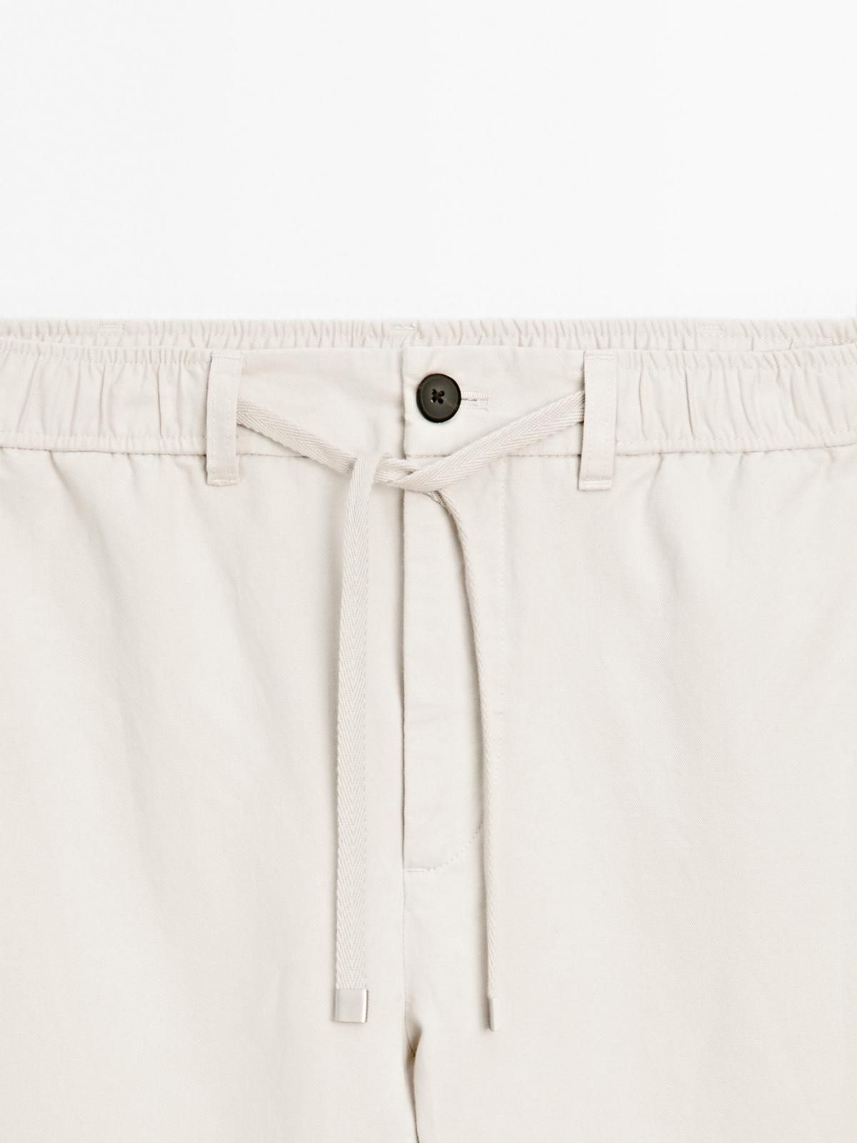 마시모두띠 와이드핏 코튼블렌드 테크니컬 조거 팬츠 0013/006 BEIGE - 상세 이미지 5