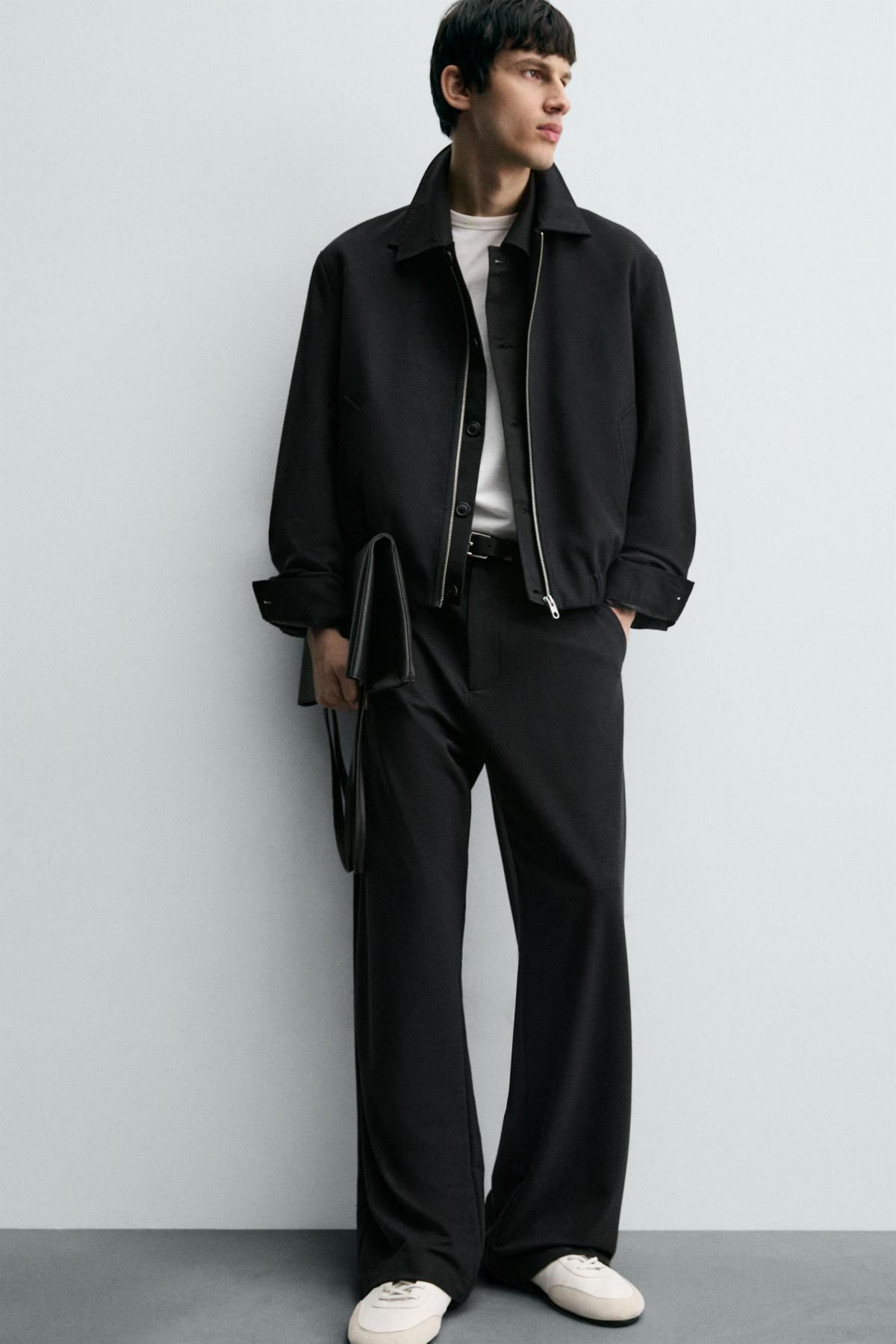 자라 루즈 테크니컬 릴렉스핏 팬츠 1437/330 DARK NAVY - 상세 이미지 5