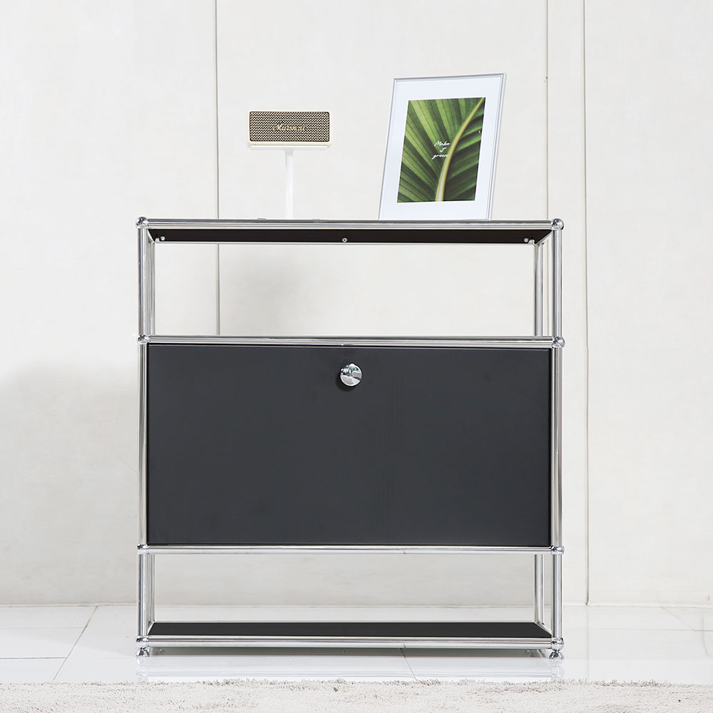 이가페 미드센츄리 모듈거실장 모노 1x3 더블플로어 수납장