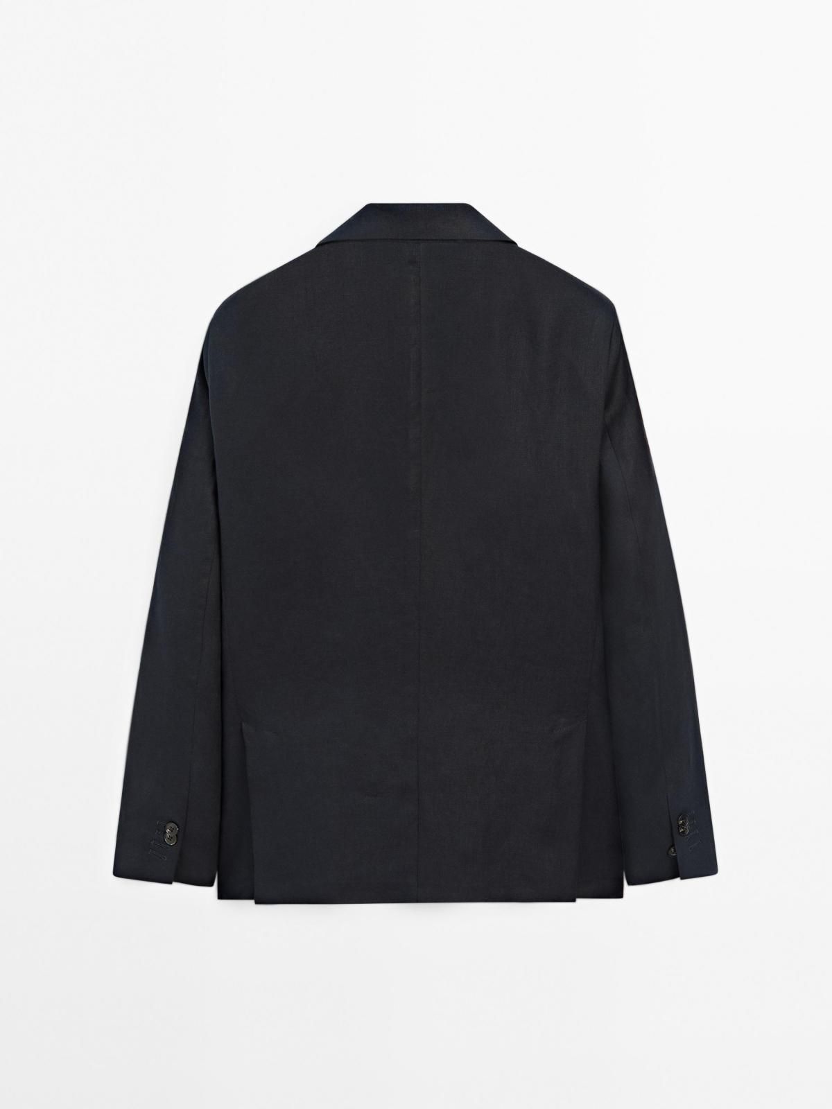 마시모두띠 리넨 클래식 테일러드 블레이저 2008/266 NAVY BLUE - 상세 이미지 2