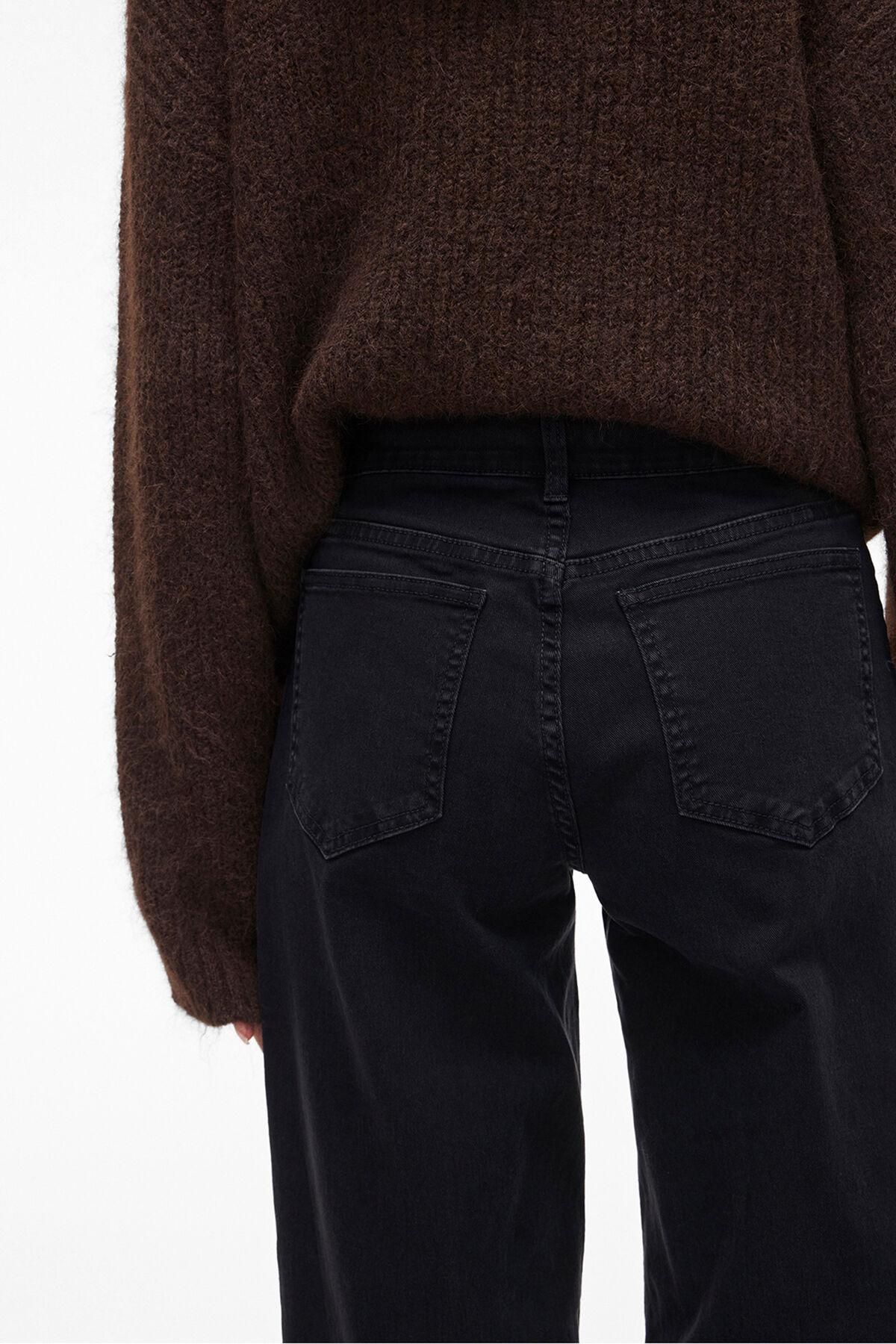 빌라 와이드핏 포켓 하이웨이스트 팬츠 5942258 NEGRO - 상세 이미지 4